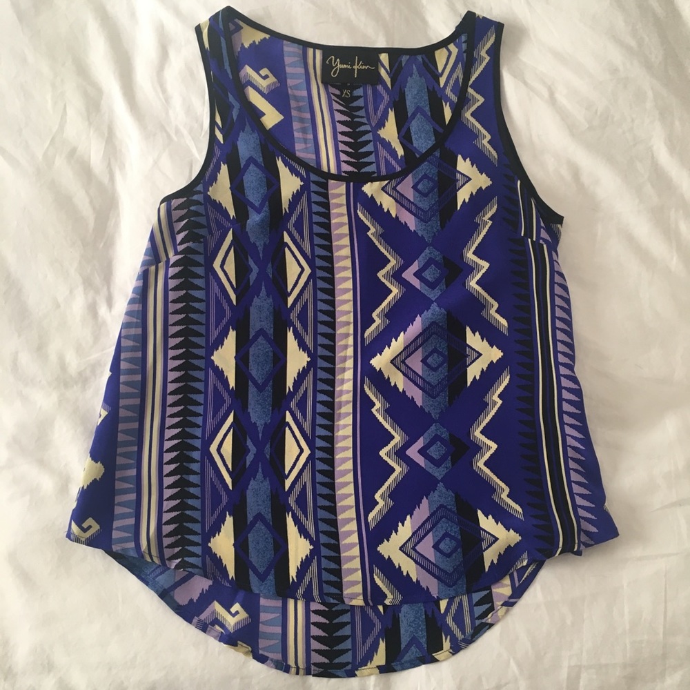 Yumi Kim Printed Silk Top